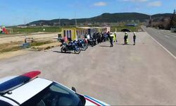Edirne’de motosiklet gruplarına jandarmadan trafik eğitimi