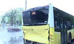 İstanbul - Fatih'te 2 İETT otobüsü çarpıştı - 2 (Aktüel görüntülerle)
