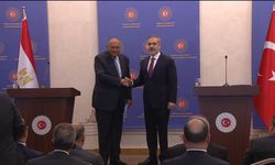İstanbul - (Görüntü eklendi) Dışişleri Bakanı Fidan ve Mısır Dışişleri Bakanı Şükri'den basın toplantısı - 1