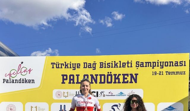 Milli sporcu Ekin Ereke, bisiklette U23 Türkiye şampiyonu oldu