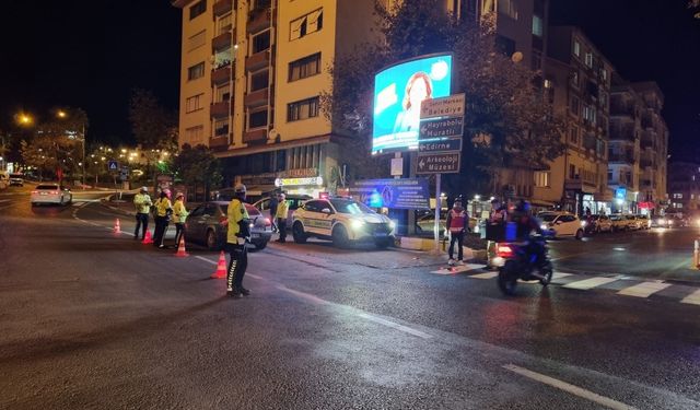 Tekirdağ'da trafik ekiplerinden sürücülere yönelik denetim