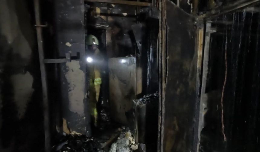 İstanbul - Beşiktaş'ta 29 kişinin öldüğü gece kulübünün yangın sonrası içinden görüntüler