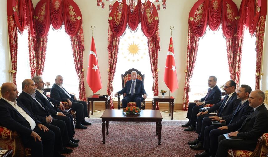 İstanbul- Cumhurbaşkanı Erdoğan ile Hamas Siyasi Büro Başkanı Haniye görüşmesi başladı  (Ek fotoğraf)