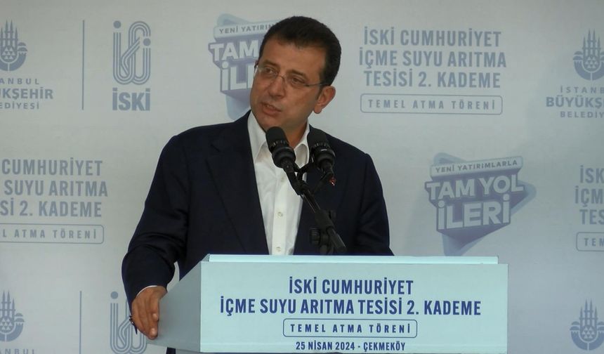 İstanbul - İmamoğlu: İstanbul'un su meselesini ciddiye alıyoruz