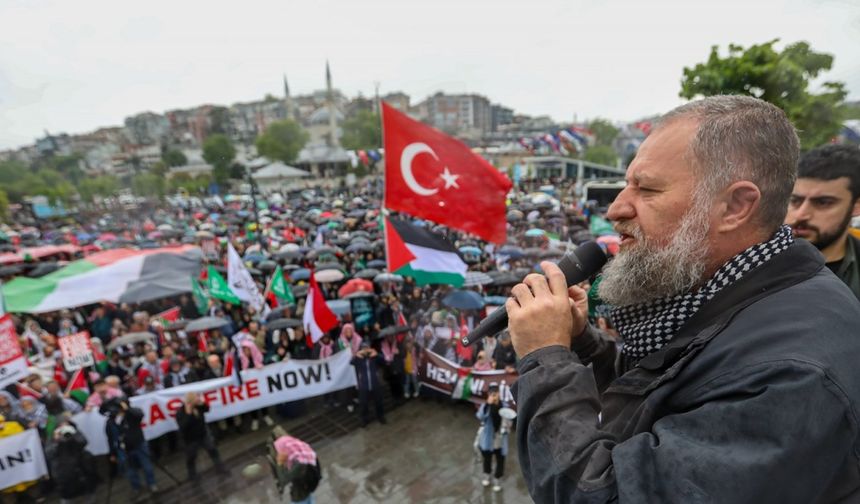 İstanbul-Üsküdar'da İsrail protestosu