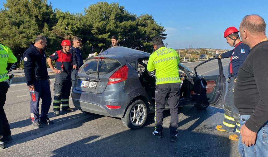 Çanakkale'de trafik kazası: 1 ağır yaralı